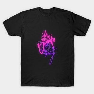 Graffiti Tag / Neon Letter T-Shirt